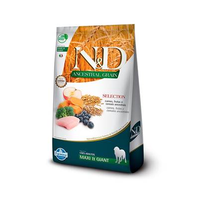 Ração N&D Ancestral Selection para Cães Adultos de Raças Grandes 15kg