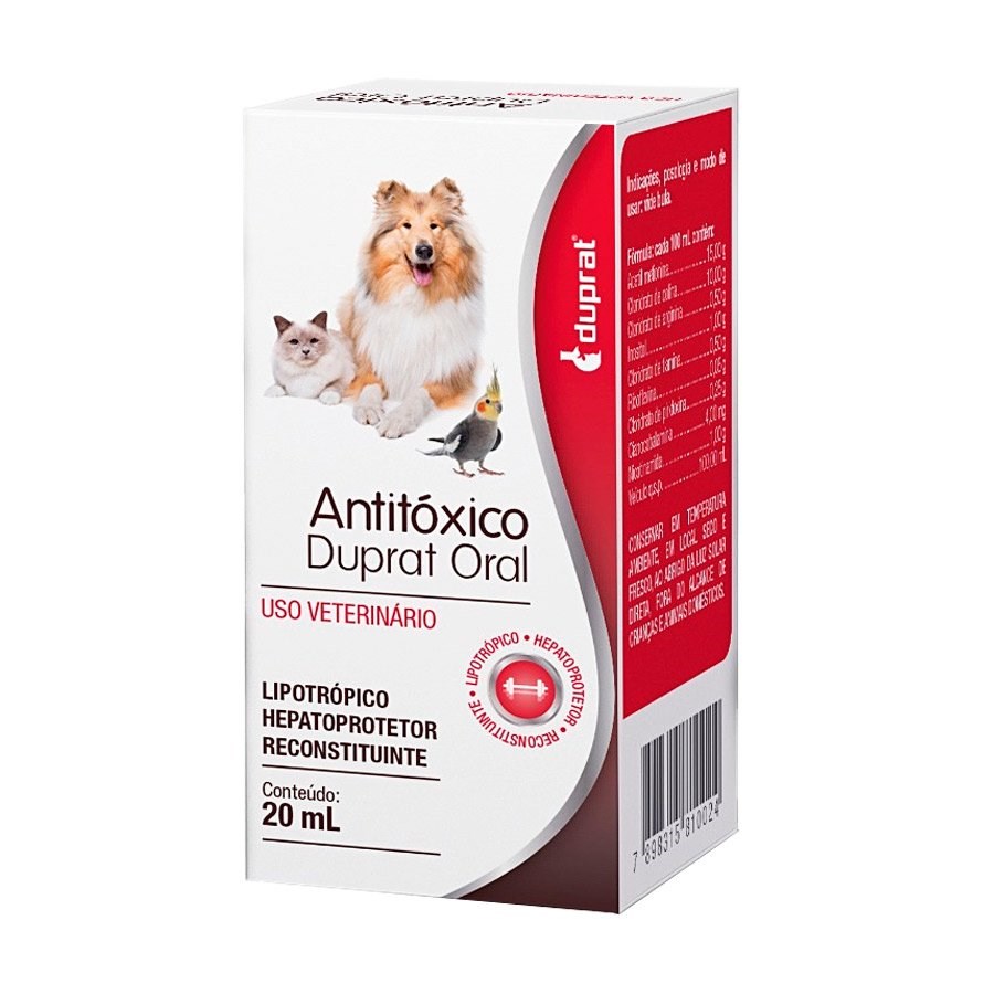 Antitóxico Duprat Solução Oral para Cães e Gatos