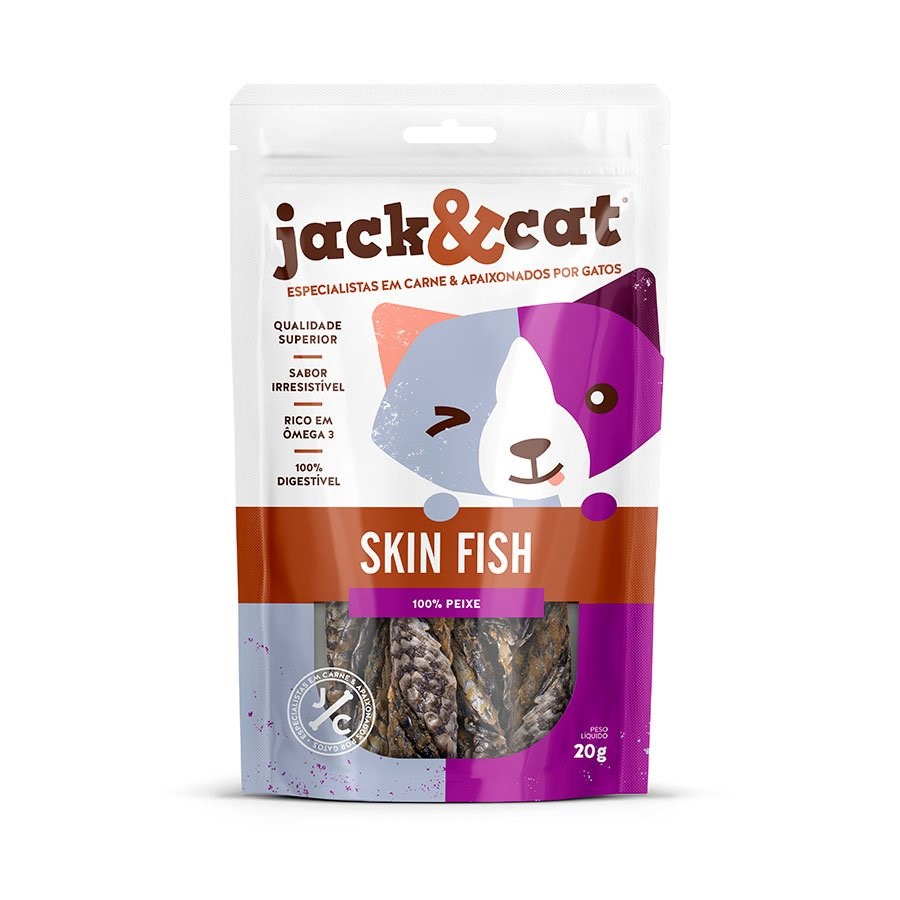Petisco Jack&Cat Skin Fish para Gatos