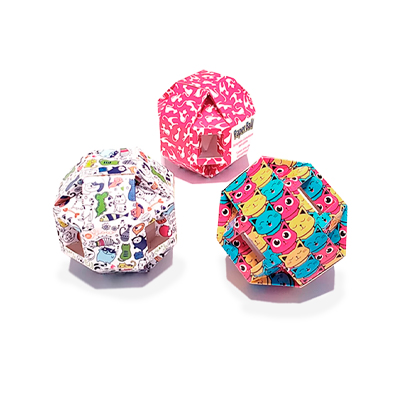 Brinquedo e Porta Petisco Pet Games Paper Balls para Gatos U