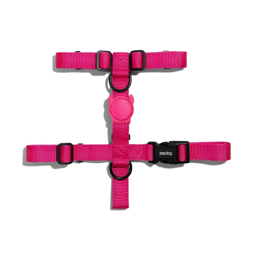 Peitoral para Cachorros H Pink Led