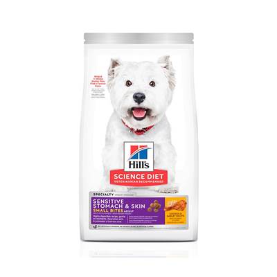 Ração Hill's Science Diet Pele Sensível Pedaços Pequenos para Cães Adultos