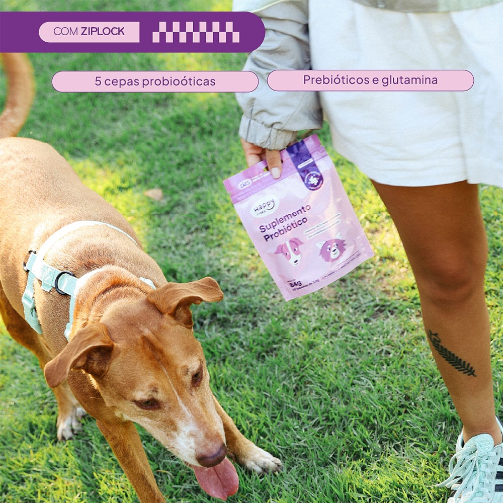 Suplemento Happy Flora Probiótico para Cães 
