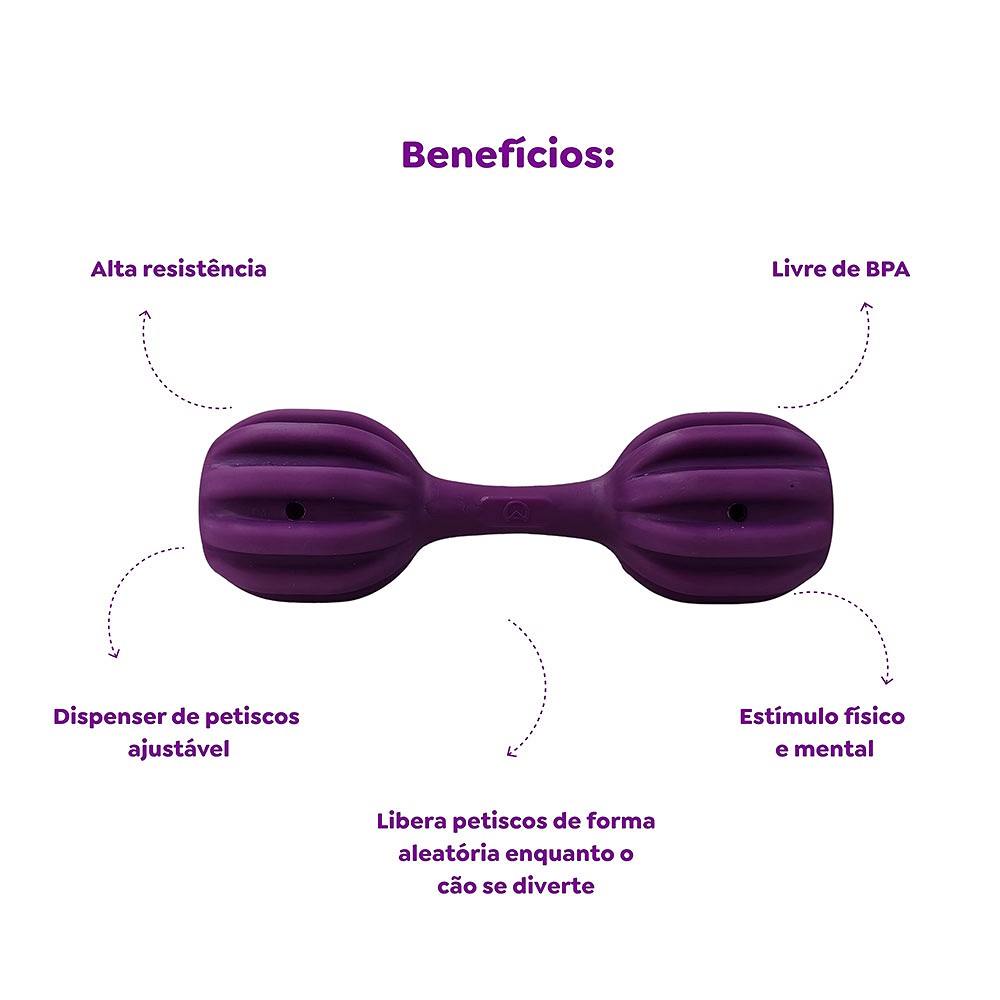 Brinquedo Amicus Fun Toys Pet Fit Roxo para Cães