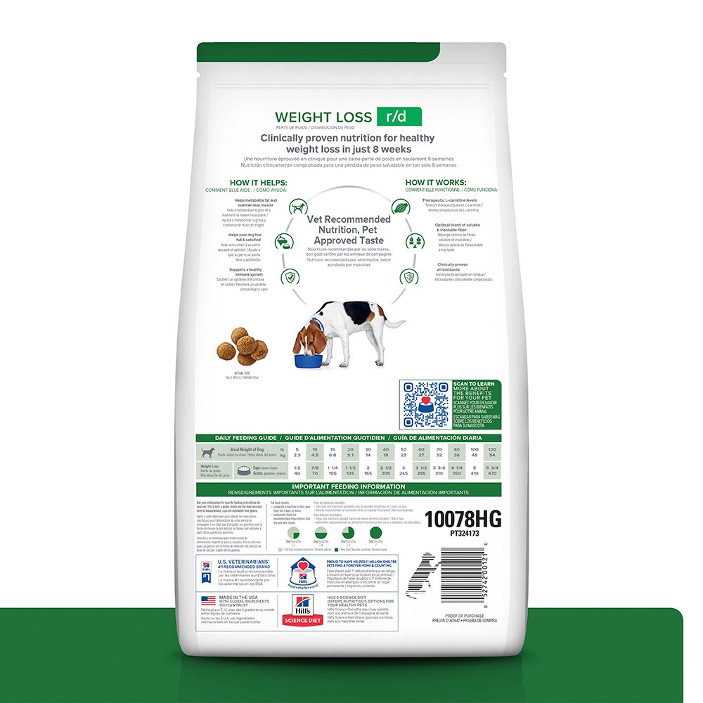 Ração Hill's Prescription Diet R/D para Cães Adultos - Redução de Peso