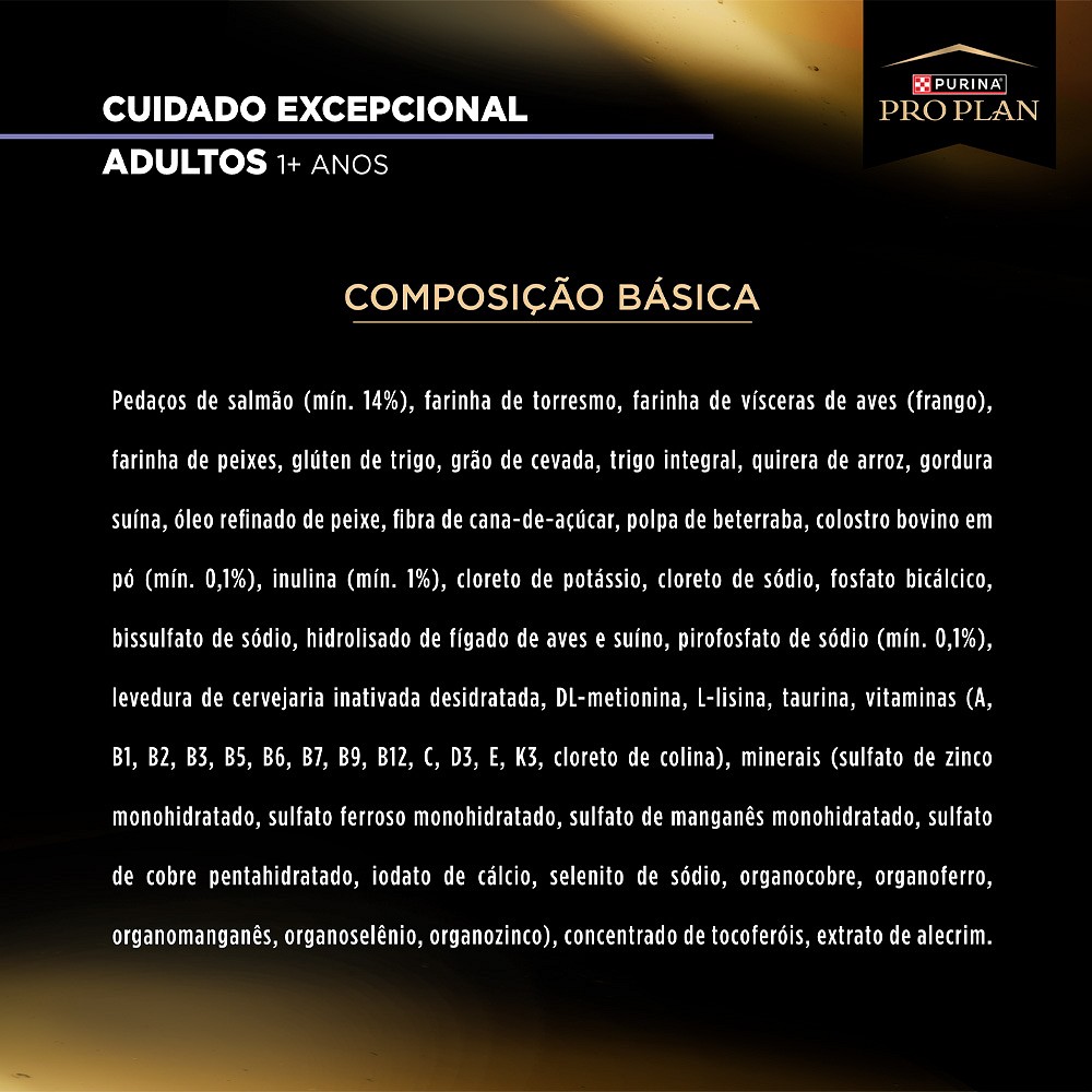 Ração Proplan Cuidado Excepcional para Gatos Adultos Castrados sabor Salmão