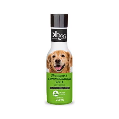 Shampoo e Condicionador K-Dog 2 em 1 para Cães 250ml
