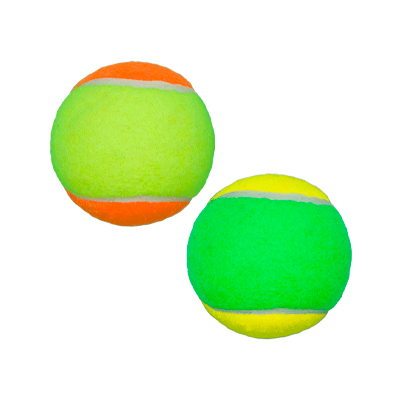 Brinquedo LCM Cães Bola Tenis Bicolor -Cores Sortidas