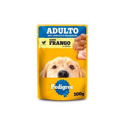 Ração Pedigree Sachê Frango ao Molho para Cães Adultos 100g