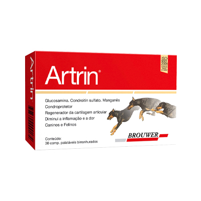 Medicamento Artrin Brouwer para Cães e Gatos 30 comprimidos