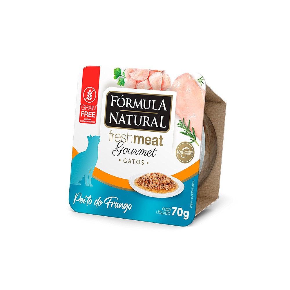 Ração Úmida Fórmula Natural Fresh Meat Gourmet para Gatos sabor Frango