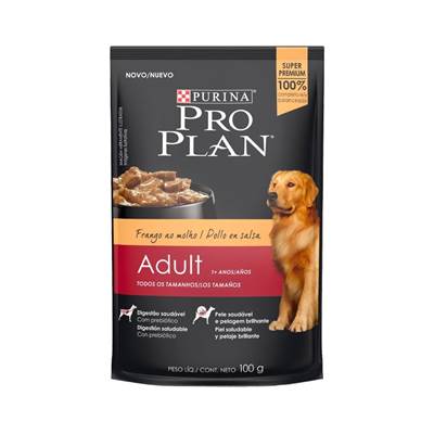 Ração Úmida Pro Plan para Cães Adultos Sachê sabor Frango