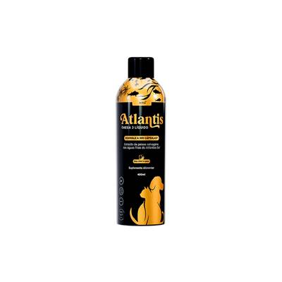 Suplemento Atlantis Ômega 3 Líquido para Cães e Gatos 400ml