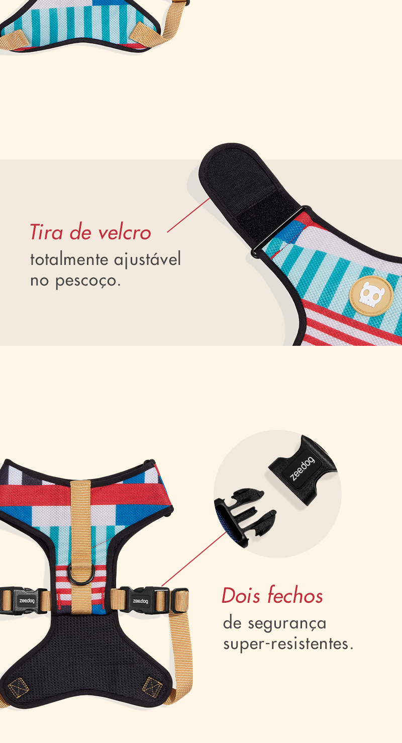 Peitoral para Cachorros Air Mesh Ajustável Yacht
