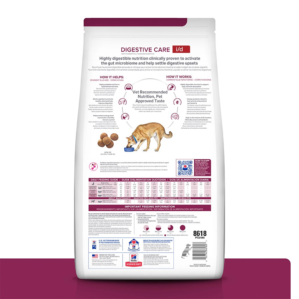 Ração Hill's Prescription Diet i/d Cuidado Gastrointestinal para Cães