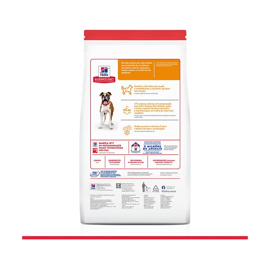 Ração Hill's Science Diet para Cães Adultos Light Original