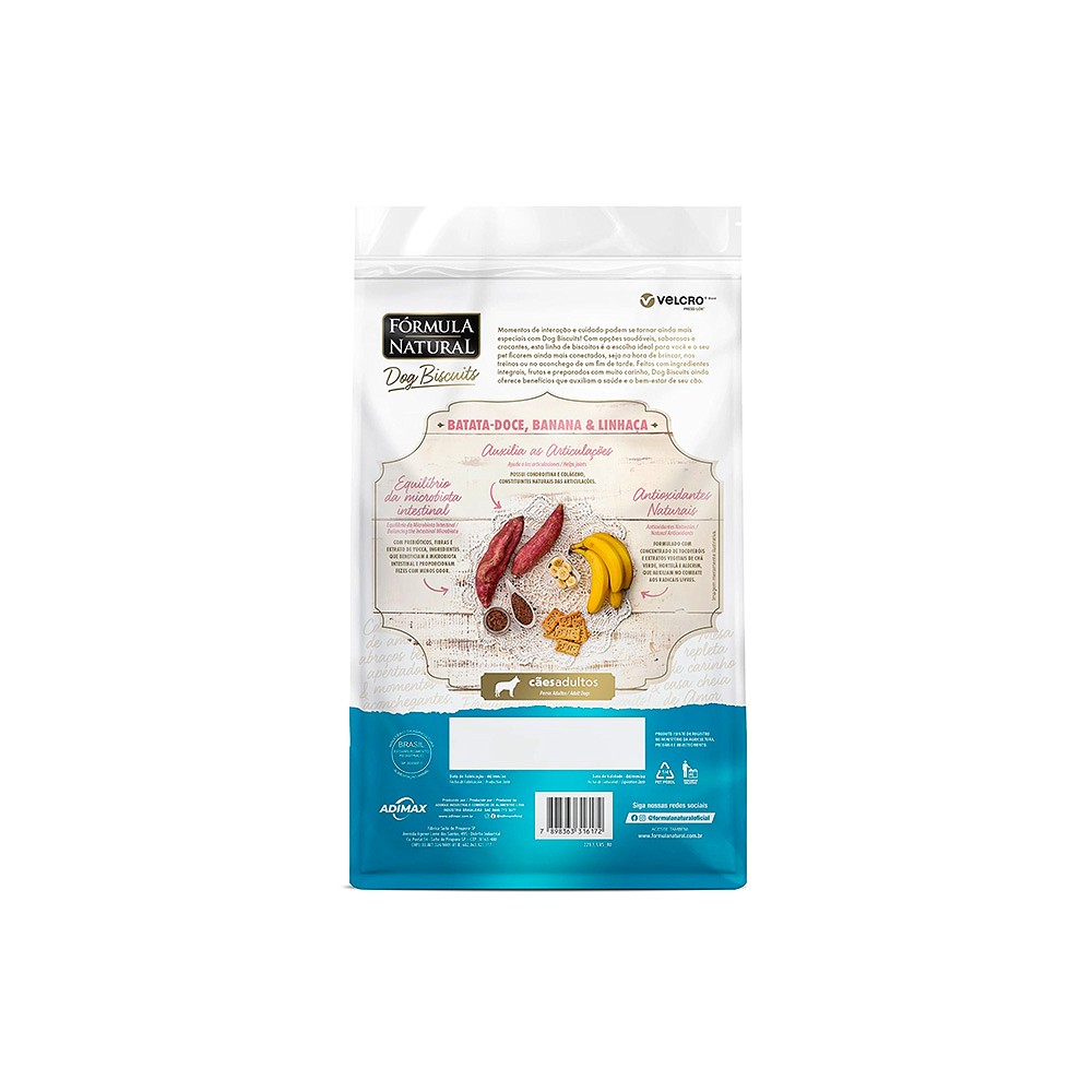 Biscoito Fórmula Natural Dog Biscuits para Cães Adultos sabor Batata