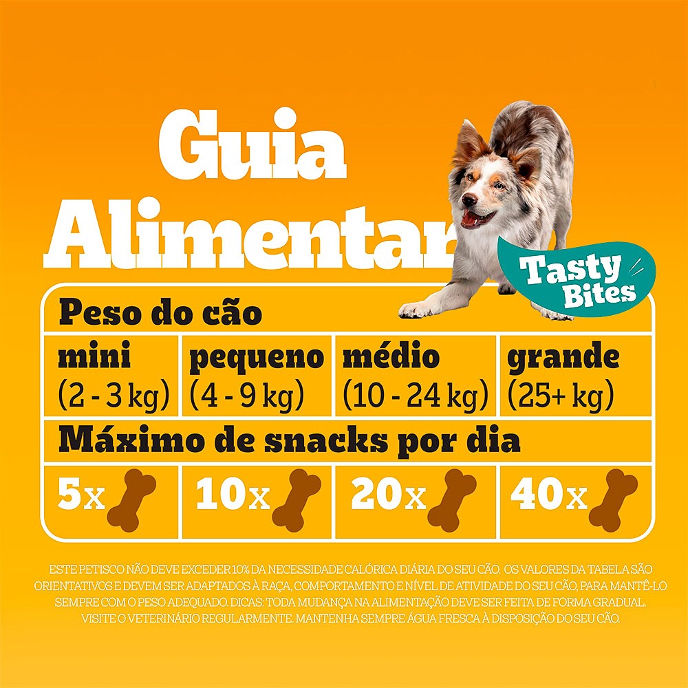 Snack Pedigree Tasty Bites Carne para Cães