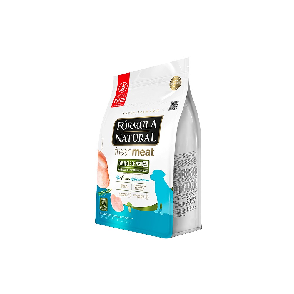 Ração Fórmula Natural Fresh Meat para Cães Adultos Light de Porte Médio e Grande