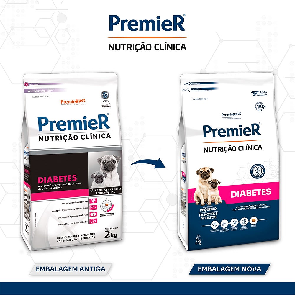 Ração Premier Diabetes para Cães Raças Pequenas