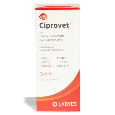 Colírio Ciprovet para Cães e Gatos 5ml