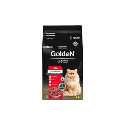 Ração Golden Gatos Adultos sabor Carne