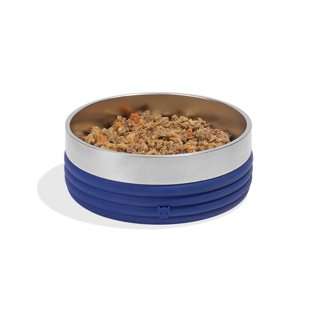 Comedouro para Cachorros Tuff Bowl Rings Blue