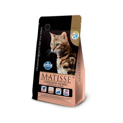 Ração Matisse para Gatos Adultos Castrados Sabor Salmão 0,8kg