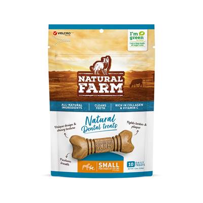 Snack Natural Farm Dental Treats para Cães de Porte Pequeno