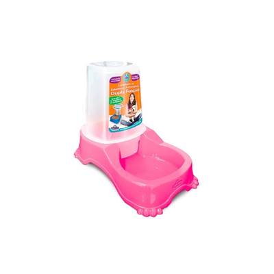Alimentador Automático Duplo Pet Injet para Cães Rosa - 1000ml U