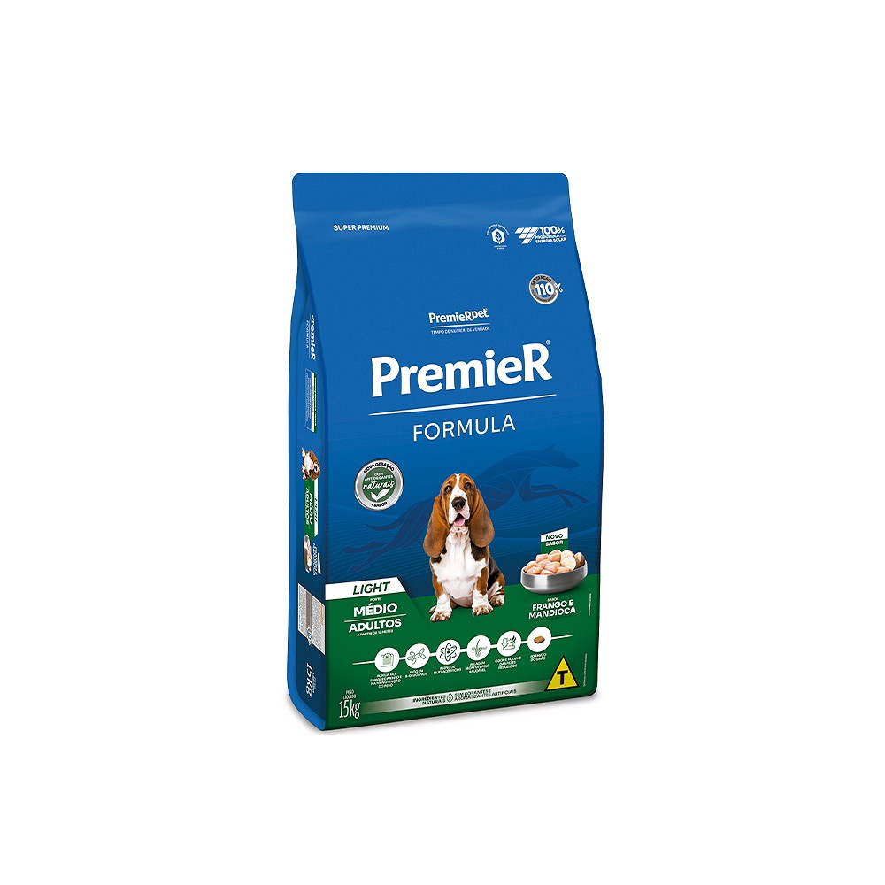 Ração Premier Fórmula Light para Cães Adultos