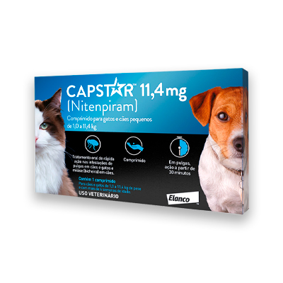 Antipulgas Elanco Capstar 11mg para Cães e Gatos de até 11kg 6 comprimidos