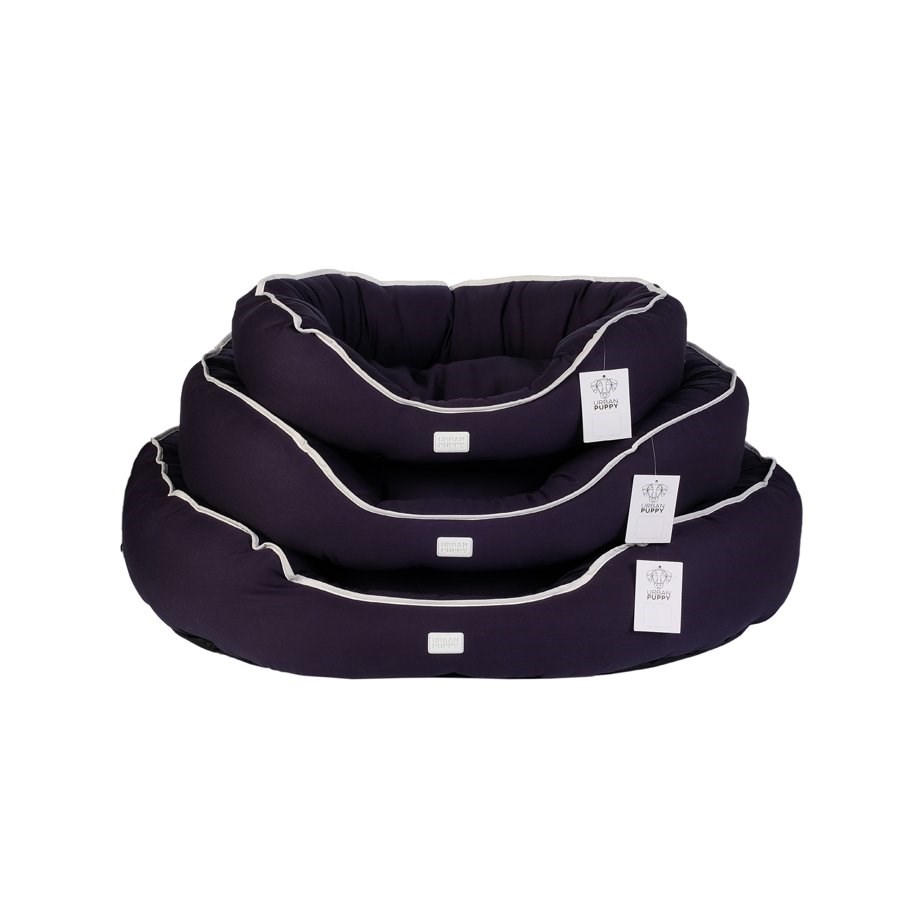 Cama Oval Urban Puppy para Cães Sarja Lisa Marinho