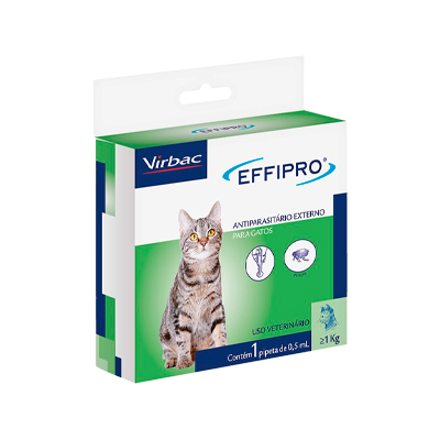 Antiparasitário Effipro para Gatos - 0,5ml 1 pipeta