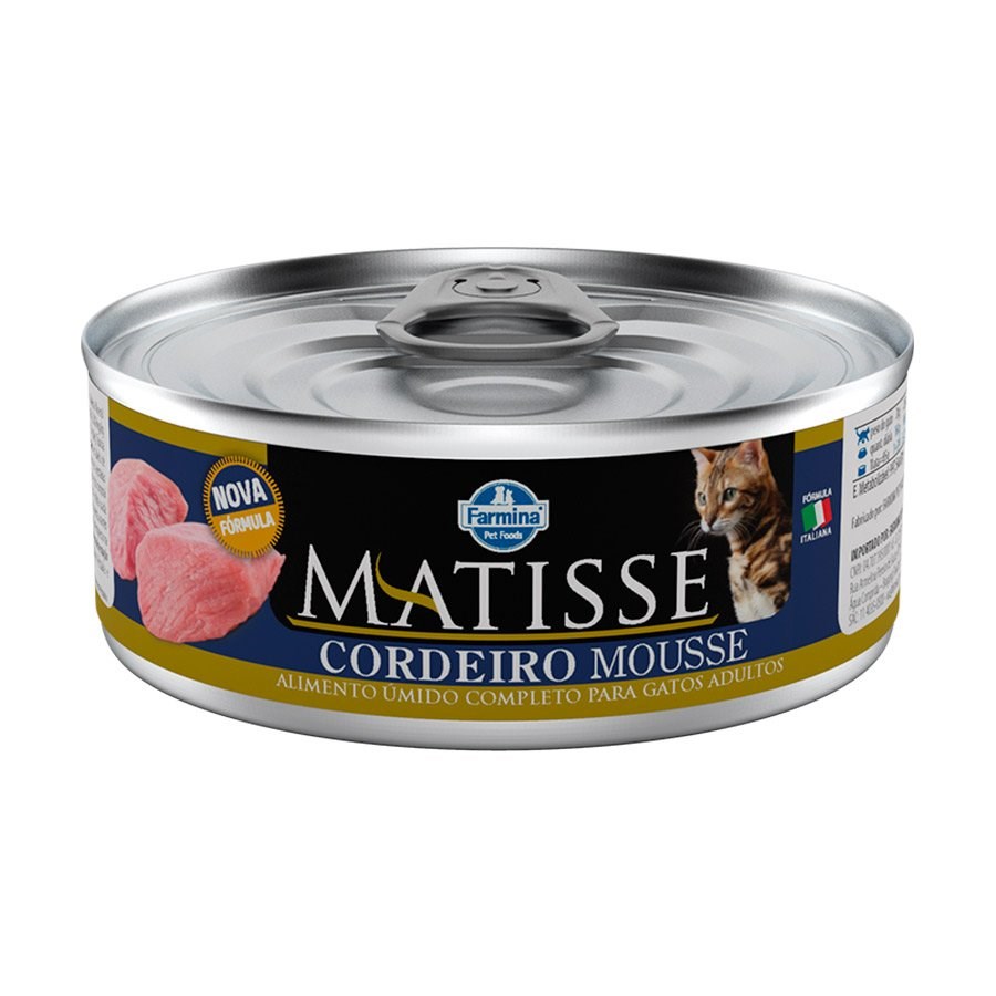 Ração Úmida em Lata Matisse para Gatos sabor Mousse Cordeiro