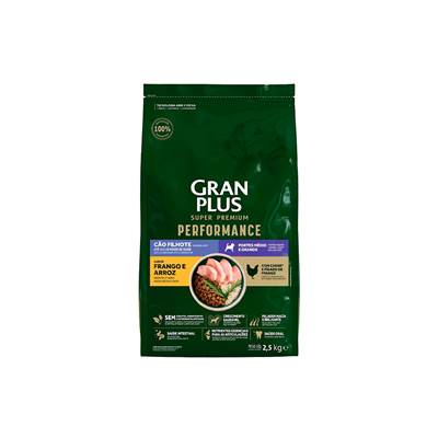 Ração GranPlus Performance para Cães Filhotes de Médio e Grande Porte Sabor Frango e Arroz 15kg