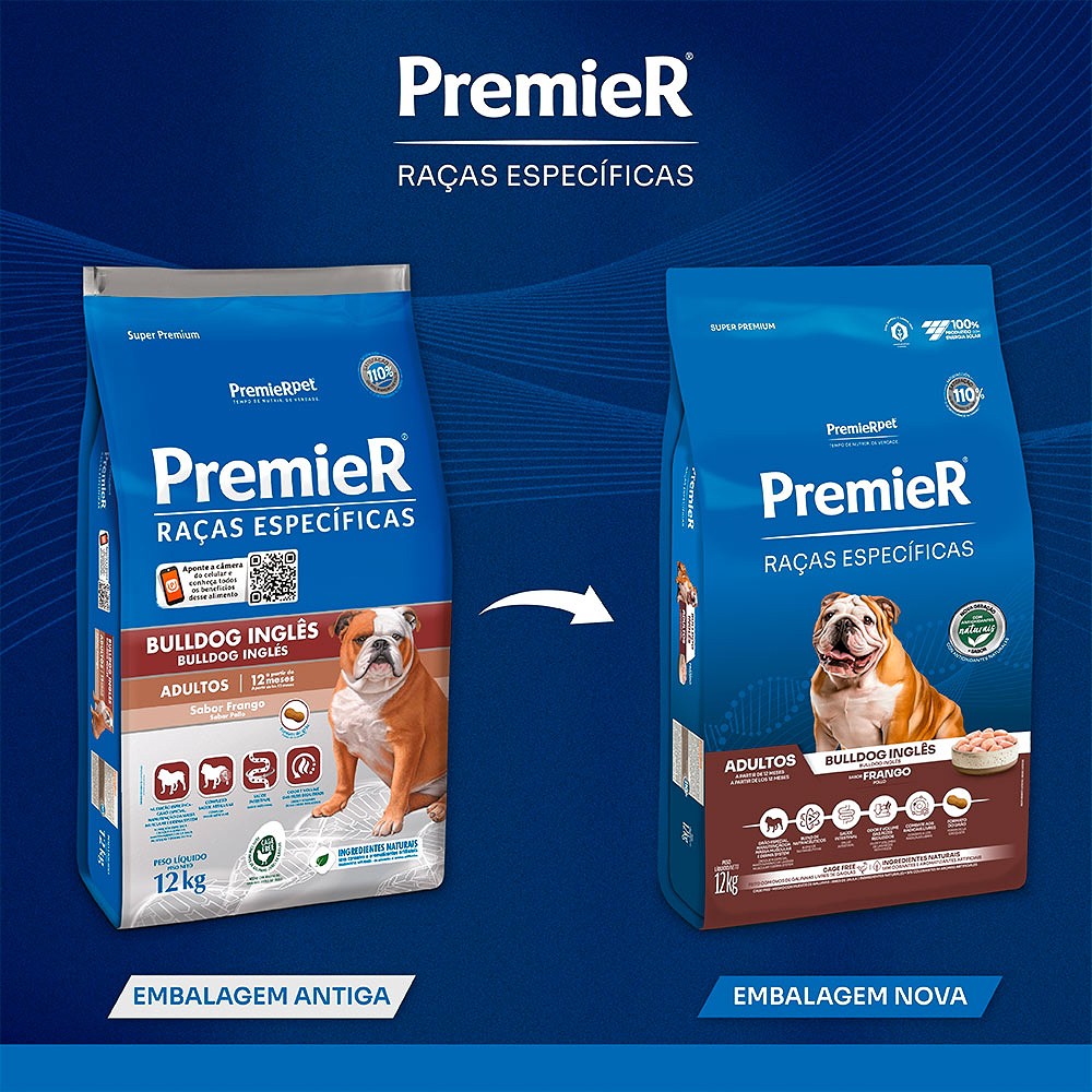 Ração Premier Raças Específicas Bulldog para Cães Adultos