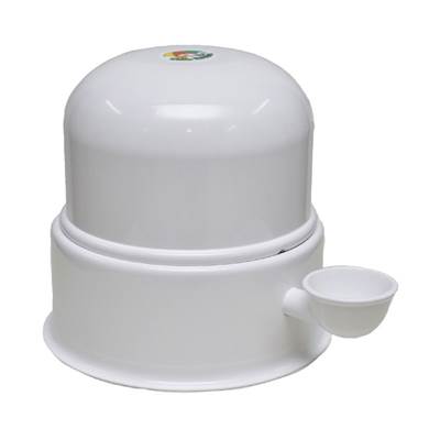 Bebedouro Vida Mansa Alumínio para Cães e Gatos Branco 700ml