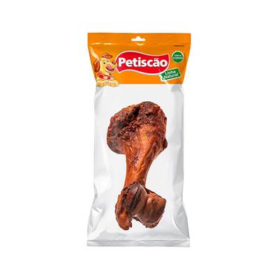 Osso Petiscão para Cães Mini Fêmur Vermelho 1 unidade