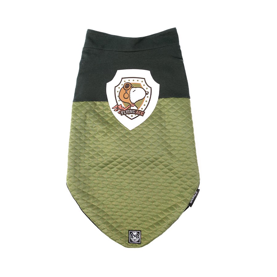 Colete Zooz Pets Snoopy Flying Ace Verde para Cães 
