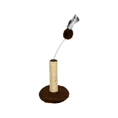Brinquedo Arranhador São Pet para Gatos 1 Plataforma Marrom