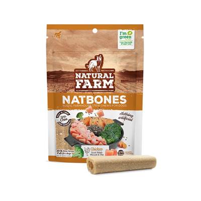 Snack Natural Farm Natbones sabor Cordeiro para Cães