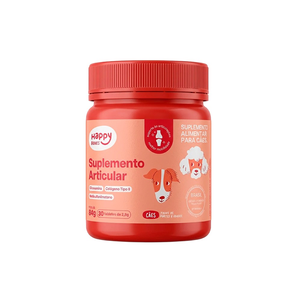 Suplemento Happy Bones Articular para Cães