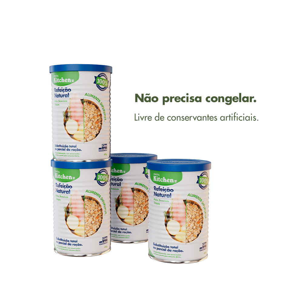 Lata Zee.Dog Kitchen para Cães de Peles Sensíveis - Refeição Natural