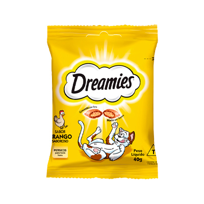 Petisco Dreamies para Gatos sabor Frango 40g