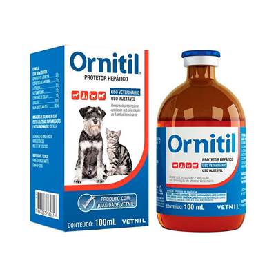 Medicamento Ornitil Vetnil para Cães e Gatos 100ml