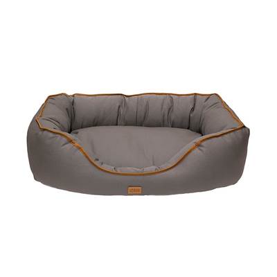 Cama Lisa Oval Sarja para Cães e Gatos Cinza P