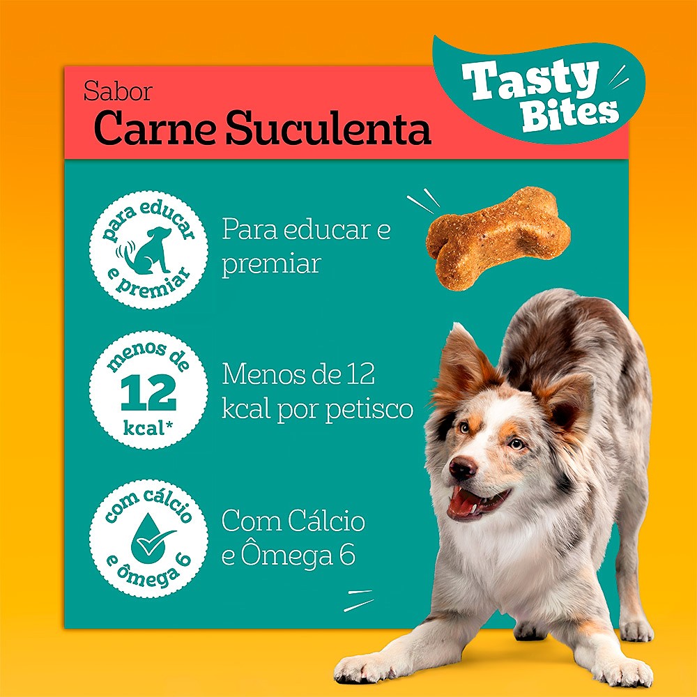 Snack Pedigree Tasty Bites Carne para Cães