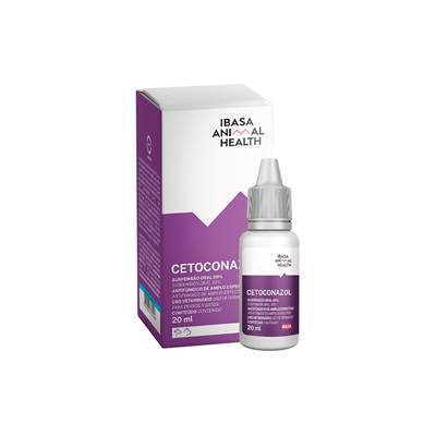Cetoconazol Suspensão Oral 20% para Cães e Gatos 20ml