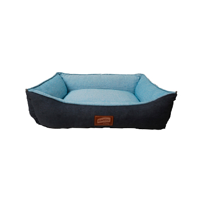 Cama Baw Waw Doce Soneca Azul para Cães e Gatos G